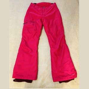 Columbia brand snow pants! Women’s medium bugaboo in pretty pink.